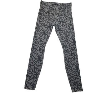 Pact Womens Go-To Leggings Organic Cotton Full Length L Gray Black Athleisure